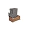 Rev-A-Shelf Walnut Hardwood, Dark Brown, 12 in W, 23.38 in H, 22.13 in D, 22.13 in L, Dark Brown 4WC-WN-1550DM1-SC - alternate 1